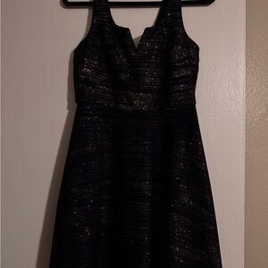 Francesca's Collections Blue Sleeveless V-Neck Mini Dress